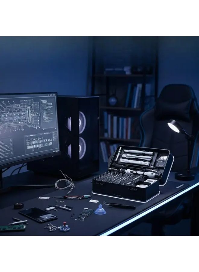 Red 115 In 1 مجموعة أدوات مفك إصلاح الكمبيوتر للهواتف الذكية وأجهزة اللابتوب والساعات - Image 3